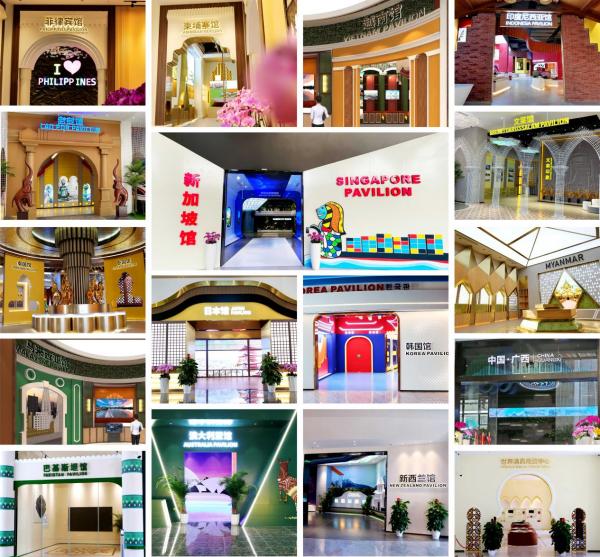 中國—東盟特色商品匯聚中心展館一覽。 中新物流園供圖